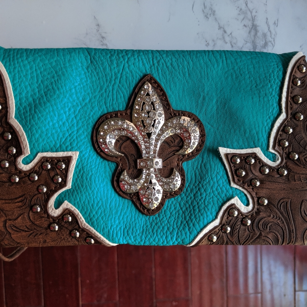 Fleur-de-lis purse